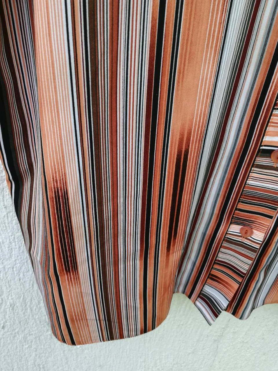 Vloeiende gestreepte tuniek/hemd Oranje/Bruin/Wit/Grijs maat XXL – photo 10